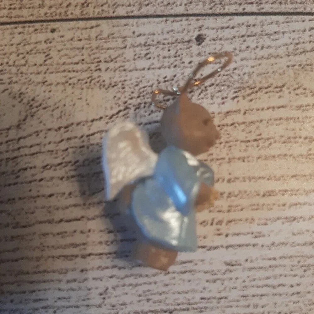 93 Mini Natures Angels Cat Ornament Hallmark Miniature Kitten #4 in Series Boxed